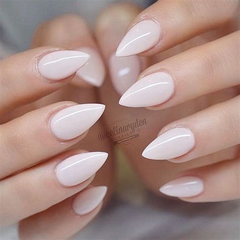 short pointy nails|medium length stiletto nails.